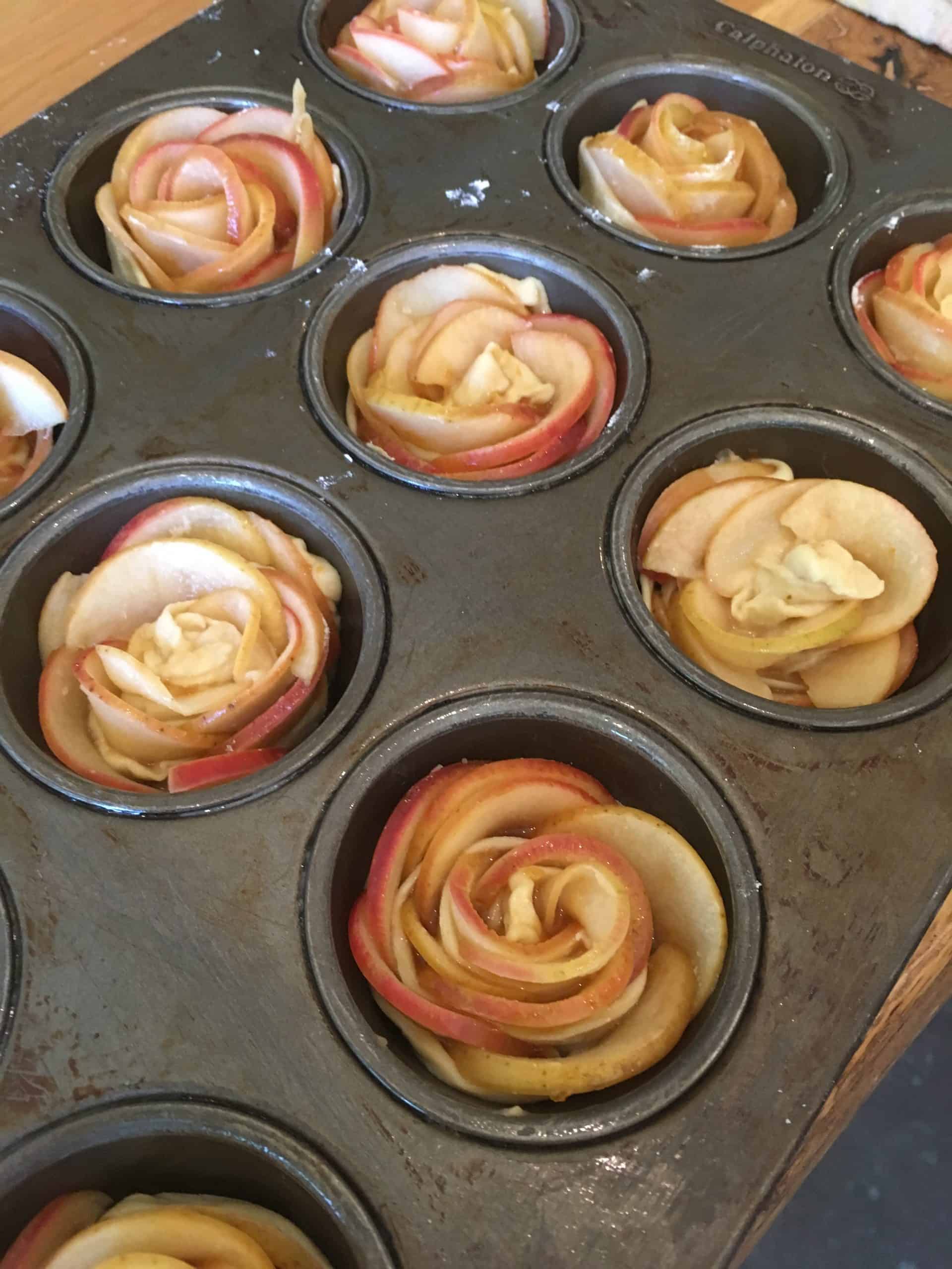 Pastry Wrapped Apple Roses