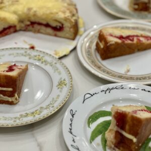 Cranberry Coffee Cake with Vanilla Orange Sugar