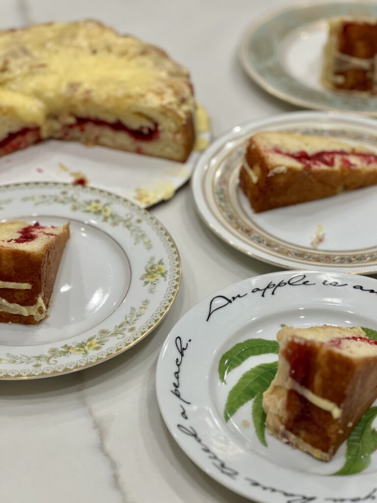 Cranberry Coffee Cake with Vanilla Orange Sugar