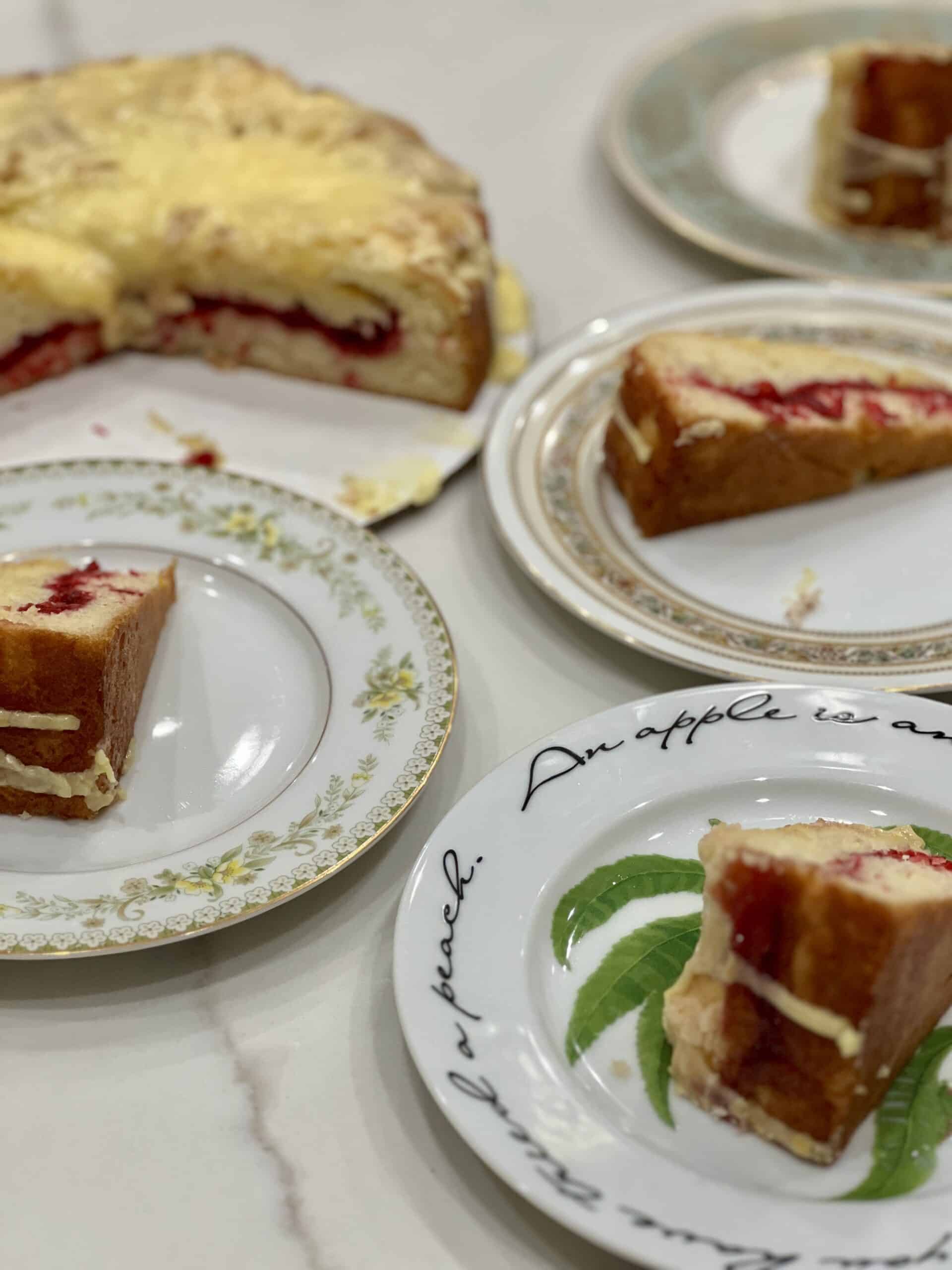 Cranberry Coffee Cake with Vanilla Orange Sugar
